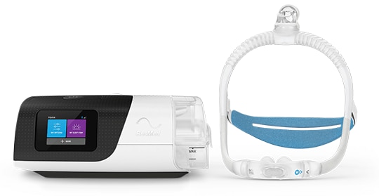 AirSense11-cpap-maskin-med-AirFit-P30i-maske-for-PAP-behandling