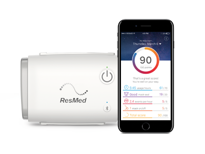 AirMini App-terapidata følger opp ResMed