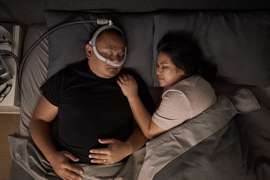 tube-up-stille-nese-puter-maske-søvn-apné-ResMed-AirFit-P30i